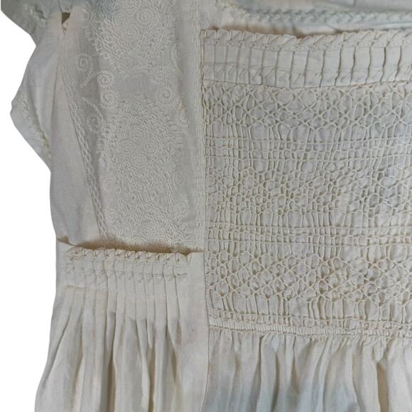 NWT Sea New York Willa Smocking Flutter Sleeve Mini Dress Cream‎ Ivory Small - Picture 7 of 12